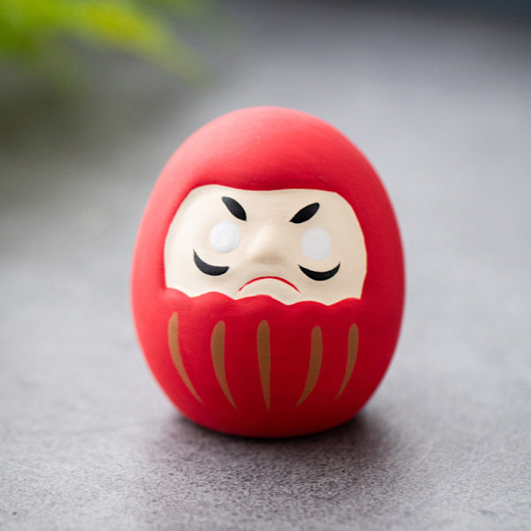 Daruma Doll Hantverk Charm Fortune Ornament Landskap Heminredning Red