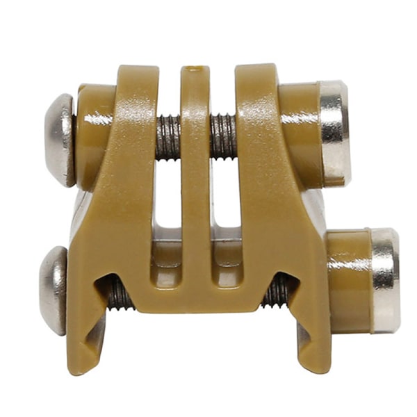 Skinnemontert Adapter Action Camera Fikseringsadapter Yellow