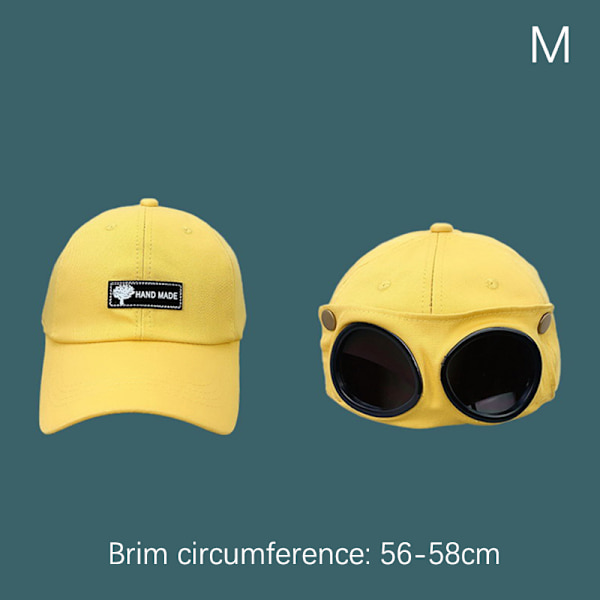 Glasögonkeps för män Solglasögon Cap Wild cap Yellow M