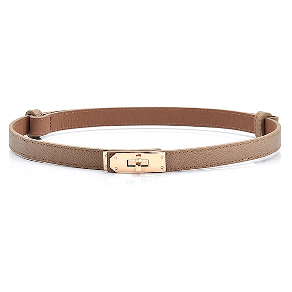 Lakkskinnbelte for kvinner Fine belter Golden Lock A2
