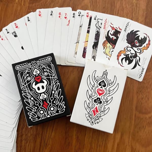 Hollow Knight Svart Hvit Spillkortspill Kortgruppe Samleobjekt A2