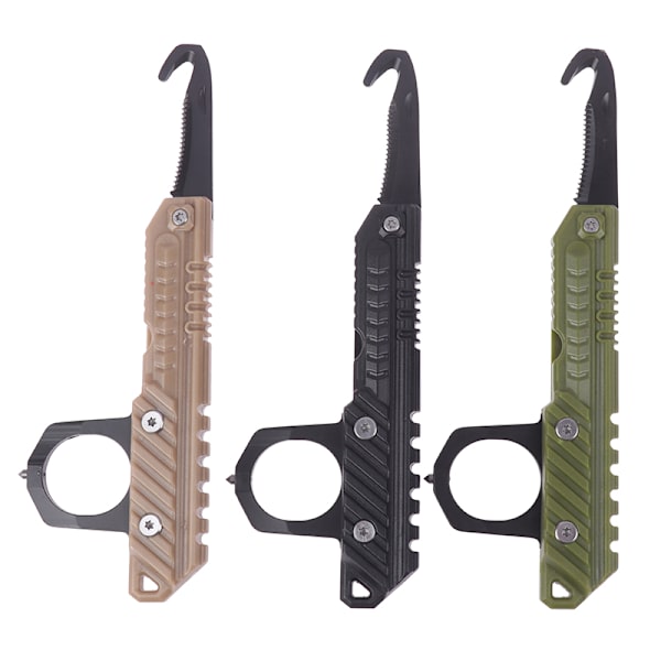 Mini Udpakning Outdoor Survival Multitool Hand Box ter Black