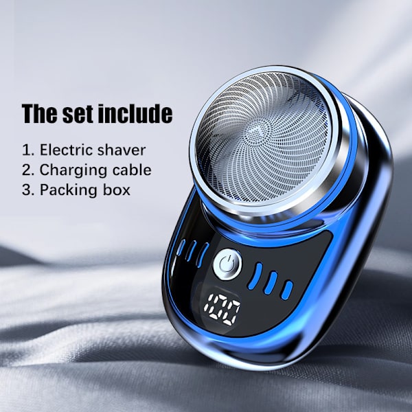 Mini elektrisk barbermaskin for menn kjøretøymontert barbermaskin Blue