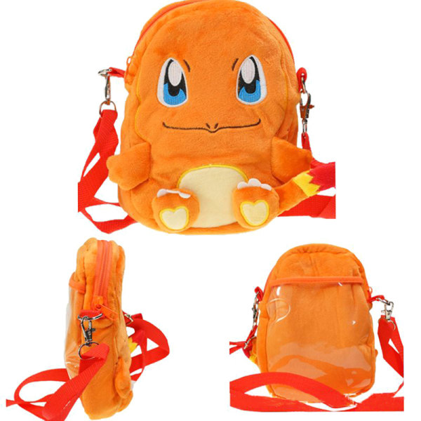 1 stk Poke-mon Pikachu plysj skulderveske for barn Orange