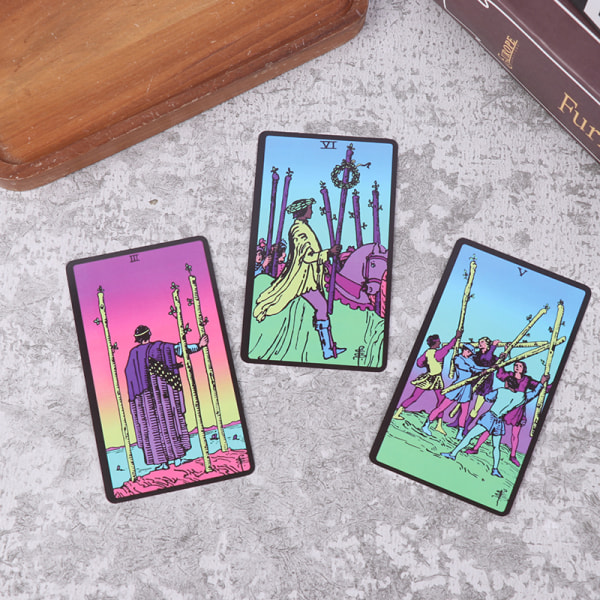 Neon Rider Tarot Card Prophecy Divination Deck Game Fate Card