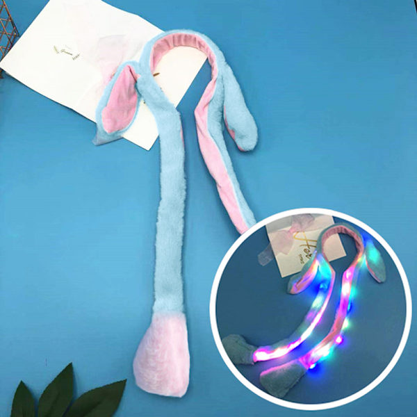 Bunny Ears Plysjleketøy hårbøyle hodeplagg Blue