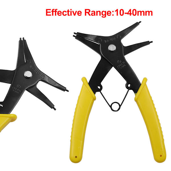 Snap Spring Ring ympyrän irrotus Asenna Plier Tool Kit Yellow ONESIZE