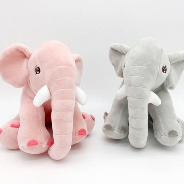 Baby e Elephant Plysch 20cm fylld leksak Pink