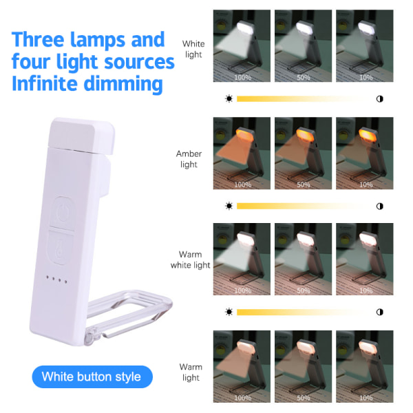 Uppladdningsbart ljus Clip-on LED-läsljus A1