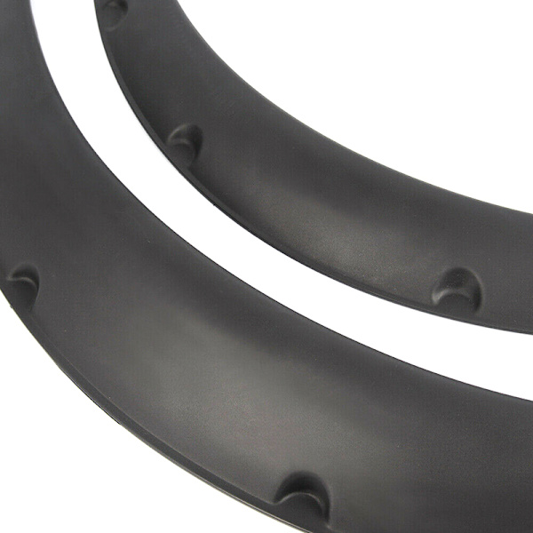 4 STK Universal Car Wheel Fender Flares Fleksibel, men likevel holdbar Black