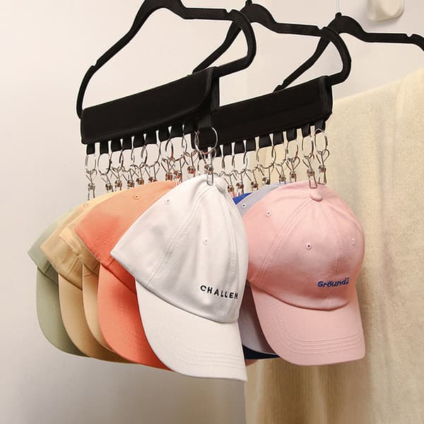 10 Clips Caps Holder Hat Organizer Hatturipustin Organizer Black