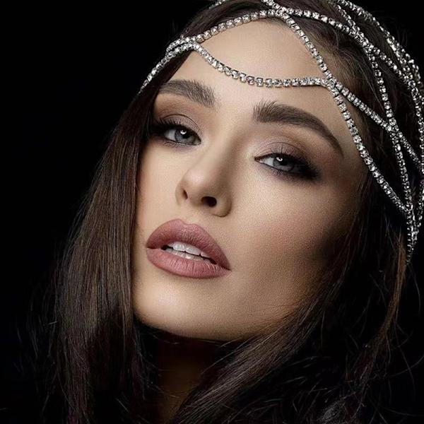 1 kpl Crystal Headpand Head Cap -korut Silver