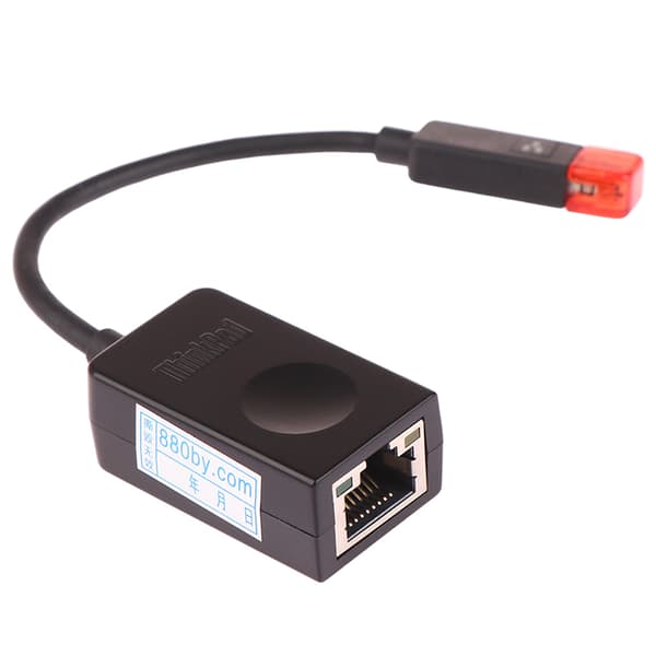 Original för ThinkPad X1 Carbon Ethernet-förlängningskabeladapter Black