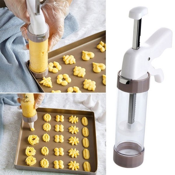 20 stk Cookie Press Making Biscuits Kageform Sæt