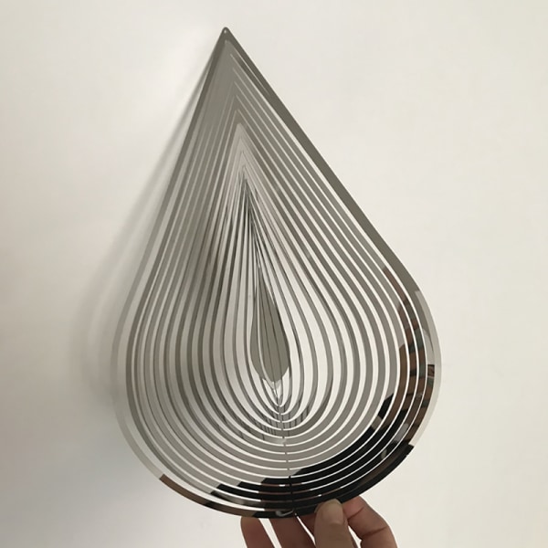 Beating Wind Spinner Rostfritt stål Roterande Wind Chime Bell Multicolor 30*20cm