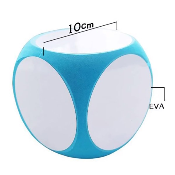 Kirjoita Pyyhi Kuiva Pyyhi Monikäyttöinen Noppakuutio cyan