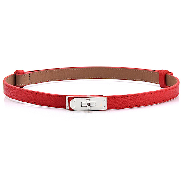Lakkskinnbelte for kvinner Fine belter Golden Lock A7