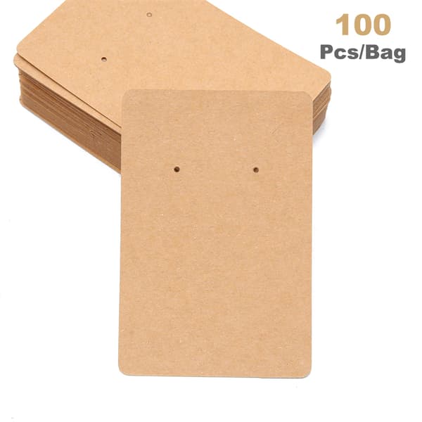 100 stk/pakke Smykker Vis kort Halskjeder Pakkekort E