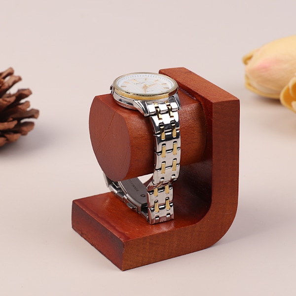 1PCS Solidwood Watch Stand Wooden Watch Holder Jewelry Organizer A