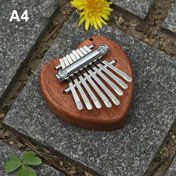 8 Key Kalimba Thumb Piano Gift For Kids Begynnermusikk A4