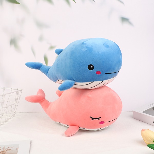 35CM Whale Plyschleksak Mjuk plysch fylld delfindocka Pink