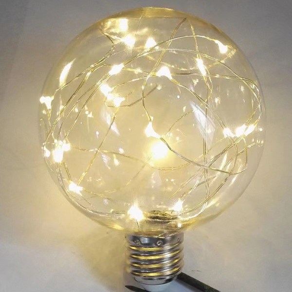 LED Edison String Light Bulb Färgglad RGB-belysning warm light