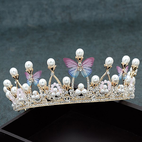 Crystal Princess Crown Rhinestone Tiara for jentebursdag