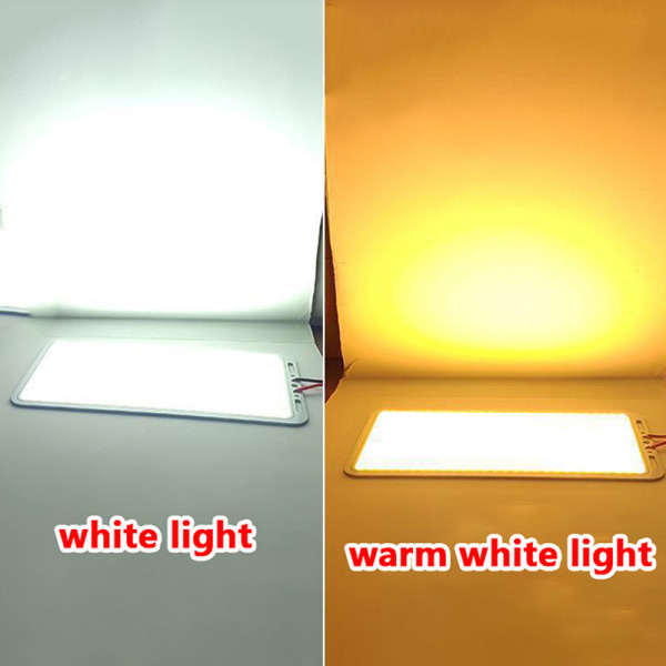 1Pc 12V DC 70W Ultra Bright Flip LED COB Chip panel lys Warm white