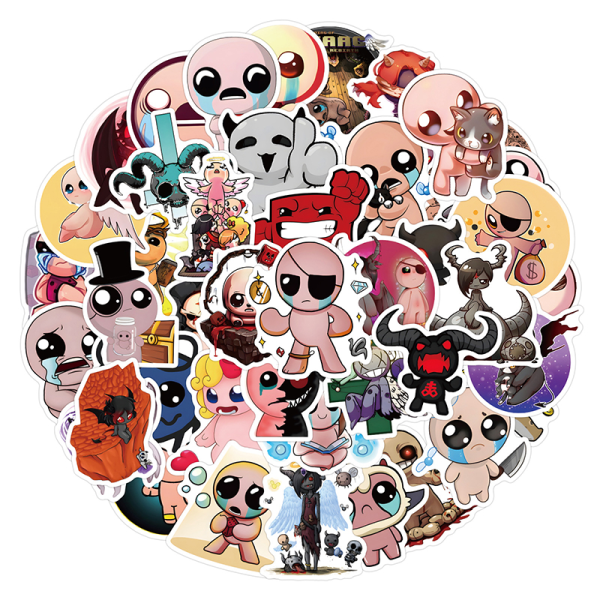 50 Stk Funny The Binding Of Isaac Stickers Vintage For Kids 50pcs