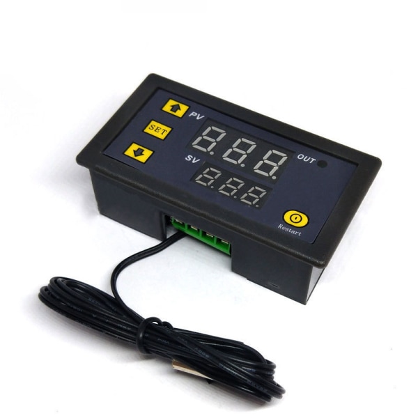 Mini digital temperaturkontroller termostatregulator 24V