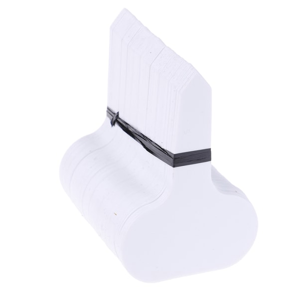 100kpl 5*7cm muoviset t-tyyppiset tarramerkit lastentarhan nurmikko la White