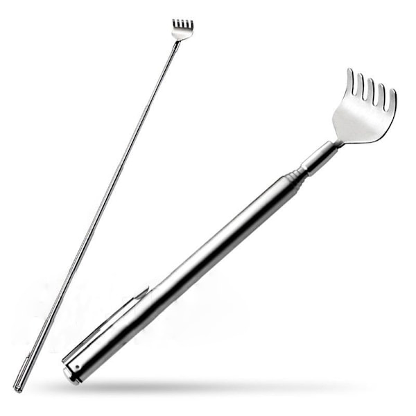 Rustfri teleskopisk bærbar lommepen Clip Back Scratcher