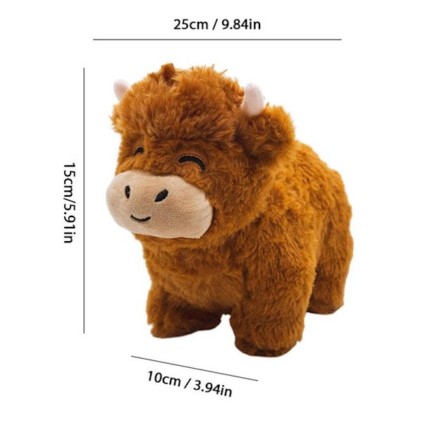 Simulering Highland Cow Blødt Highland Cow legetøj