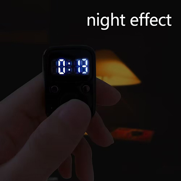 Finger Counter Luminous Finger Ring Elektrisk Tally Counter Blue
