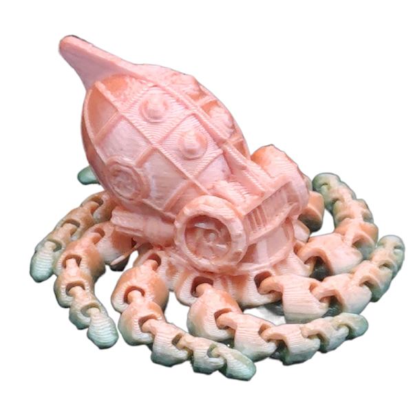 3D-trykt blæksprutte 3D-trykt hest Hjem Desktop Håndværk A5