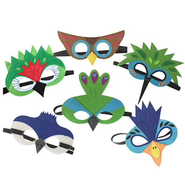 Børn Dyrekostume Fugle Filtvinger Halloween Dress Up Wings Blue