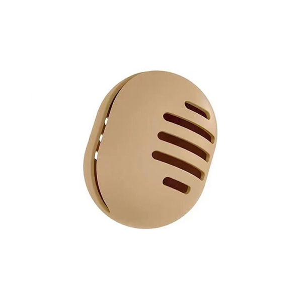 Silikone Multi-hole Beauty Blender Opbevaringskasse Khaki