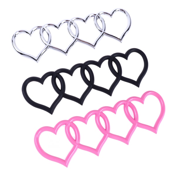 Love Heart Logo Bakre Trunk Tail Etikett Bildekal black