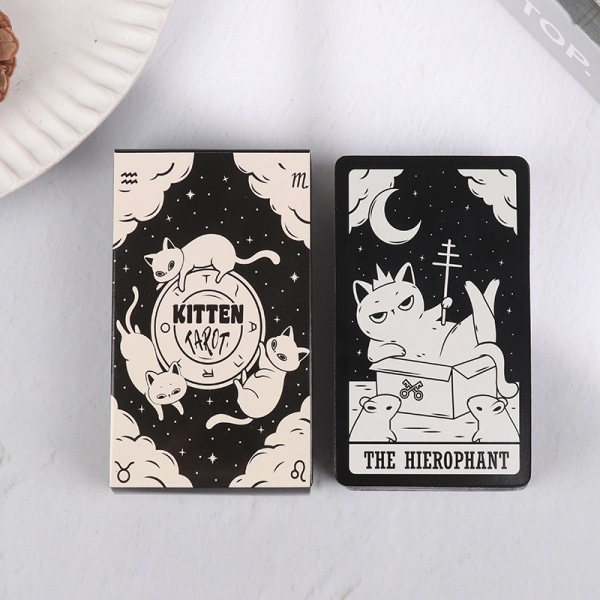 Kitten Tarot Prophecy Divination Oracle Deck Family Party Board