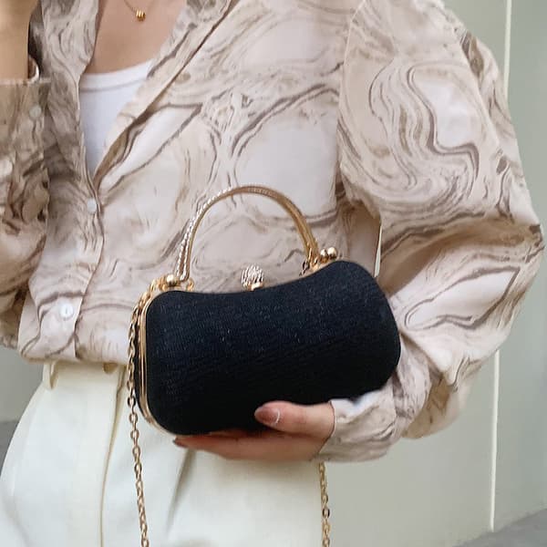 e Små PVC Skulder Crossbody Tasker Til Kvinder Hit Håndtasker Gold