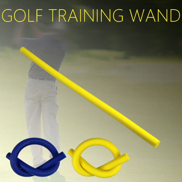 Innendørs Solf Golf Multifunksjonell Swing Aid Golf Swing Trainer Yellow
