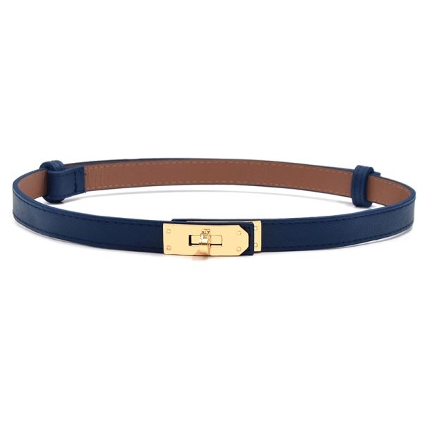 Lakkskinnbelte for kvinner Fine belter Golden Lock A11