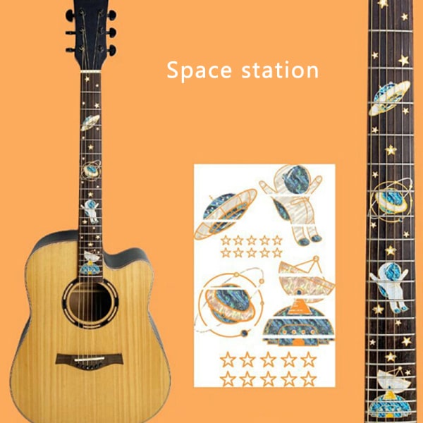 Rumvandring Guitar Bas Inlay Sticker DIY Decor Markers A
