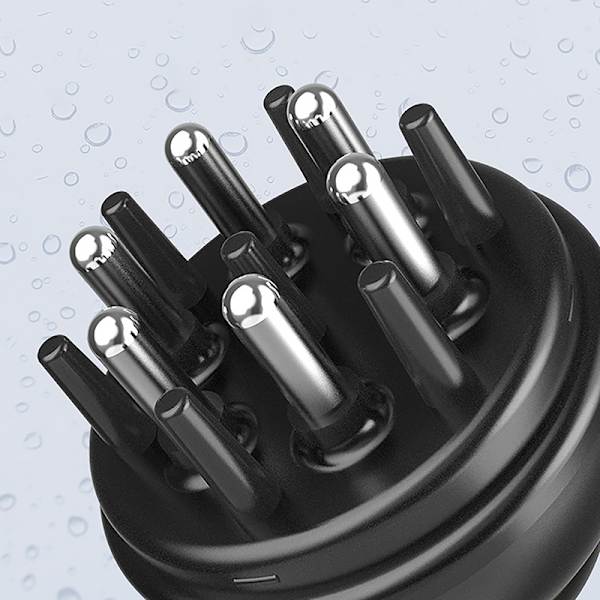 6- Scalp Applicator Liquid Comb Head Massager Black