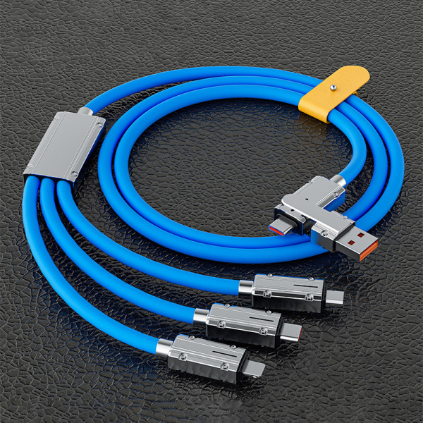 USB A - USB C -kaapeli 90 asteen supernopea latauskaapeli Blue