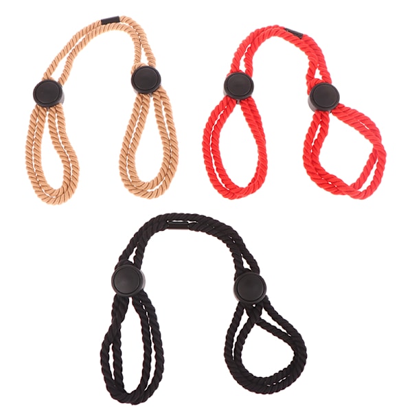 Bomullsrep Manschetter Handbojor Ankel Restraints Bondage Armband red