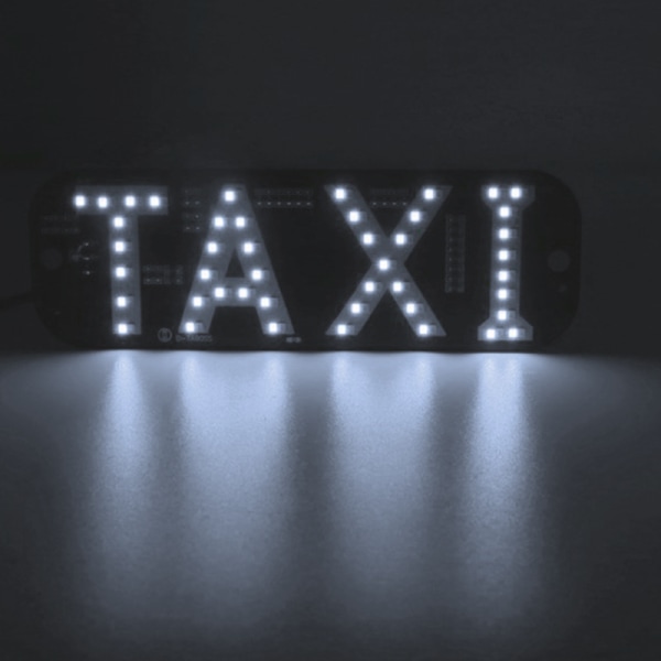 12V LED Bil Taxi Cab Indikator Energi Vindskylt Lampa White