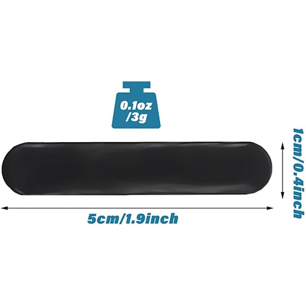 8 stk Pickleball vægttape Black