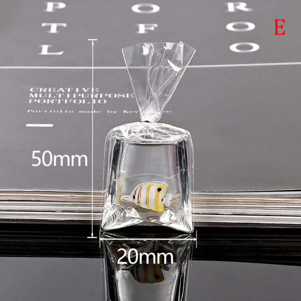 1 STK Resin Goldfish Charms Small Fish In Water Bag Anheng E