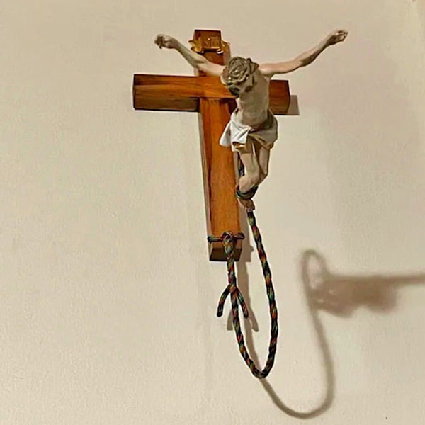 Bungee Jumping Jesus Easter Atmosphere dekorativa hantverk Multicolor